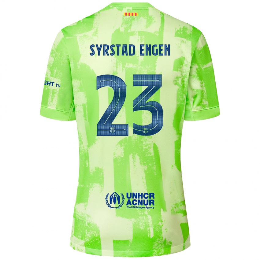 Niño Camiseta Ingrid Syrstad Engen #23 Lima Equipación Tercera 2024/25 La Camisa Argentina