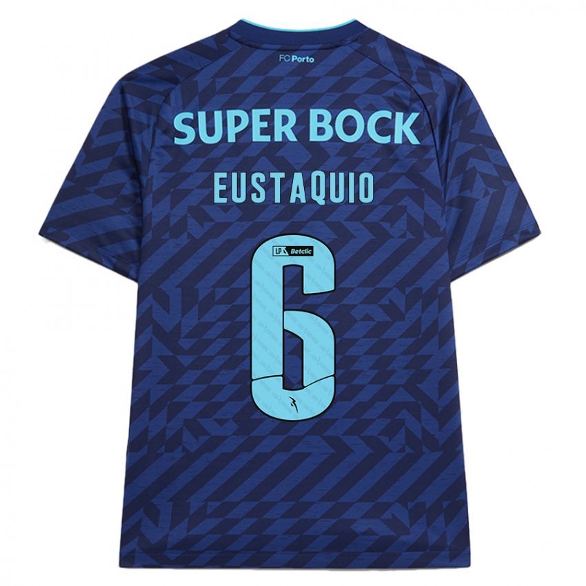 Niño Camiseta Stephen Eustaquio #6 Azul Marino Equipación Tercera 2024/25 La Camisa Argentina