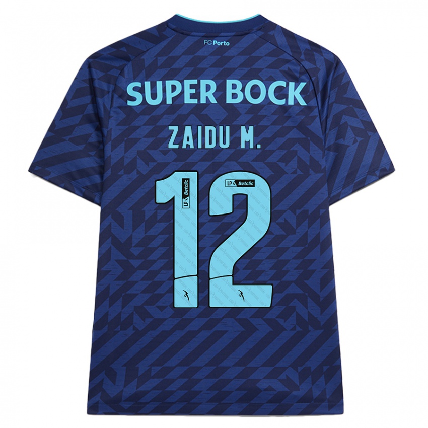 Niño Camiseta Zaidu #12 Azul Marino Equipación Tercera 2024/25 La Camisa Argentina