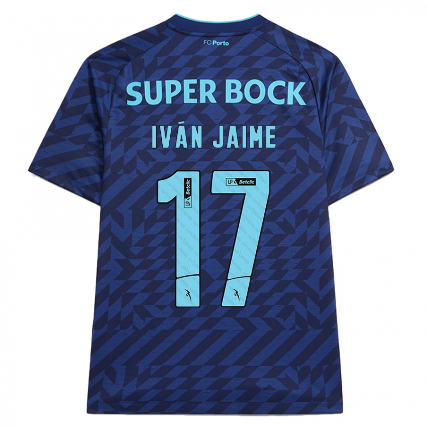 Niño Camiseta Iván Jaime #17 Azul Marino Equipación Tercera 2024/25 La Camisa Argentina