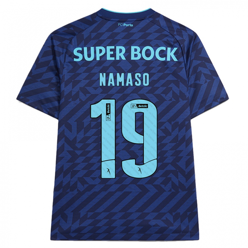 Niño Camiseta Danny Namaso #19 Azul Marino Equipación Tercera 2024/25 La Camisa Argentina