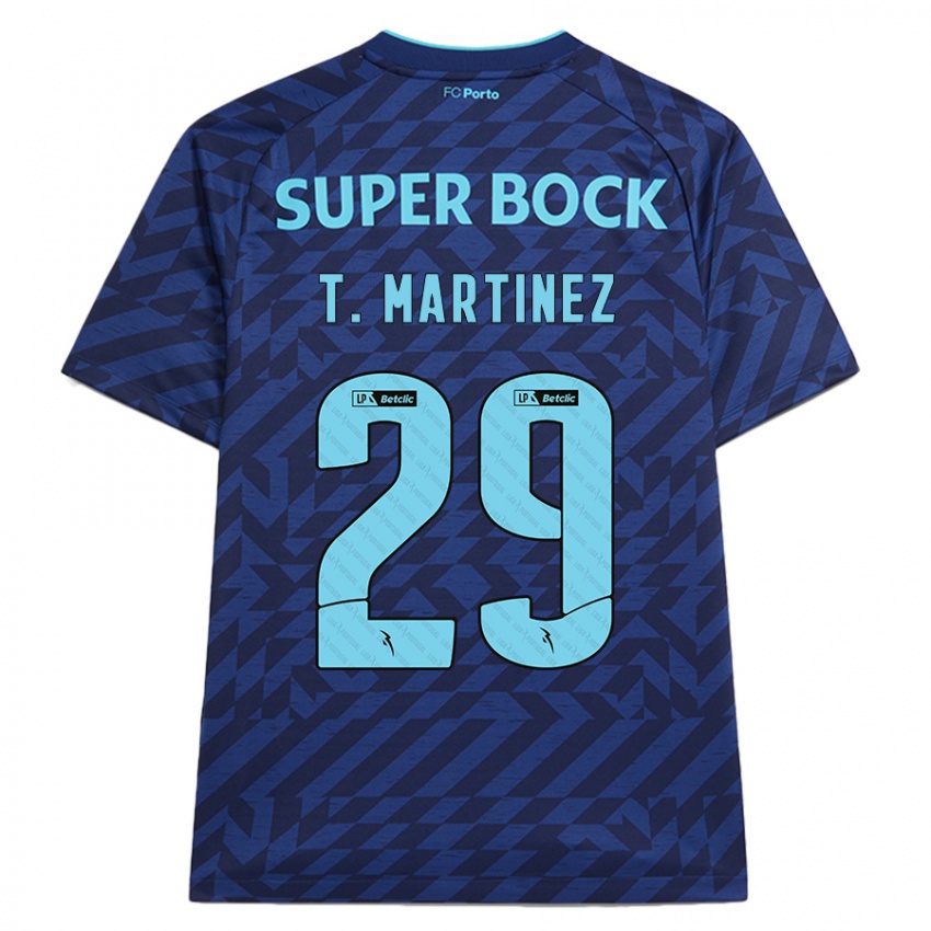 Niño Camiseta Toni Martínez #29 Azul Marino Equipación Tercera 2024/25 La Camisa Argentina