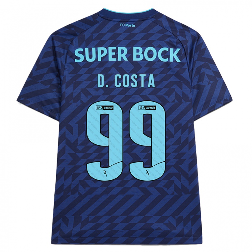 Niño Camiseta Diogo Costa #99 Azul Marino Equipación Tercera 2024/25 La Camisa Argentina