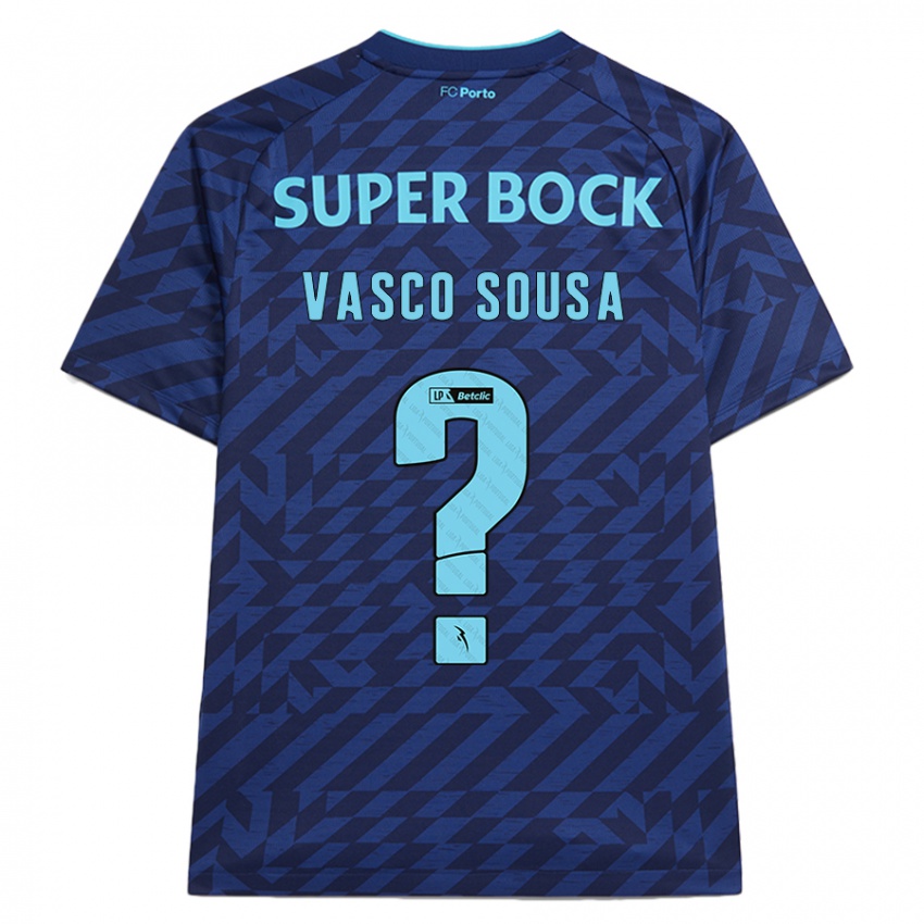 Niño Camiseta Vasco Sousa #0 Azul Marino Equipación Tercera 2024/25 La Camisa Argentina