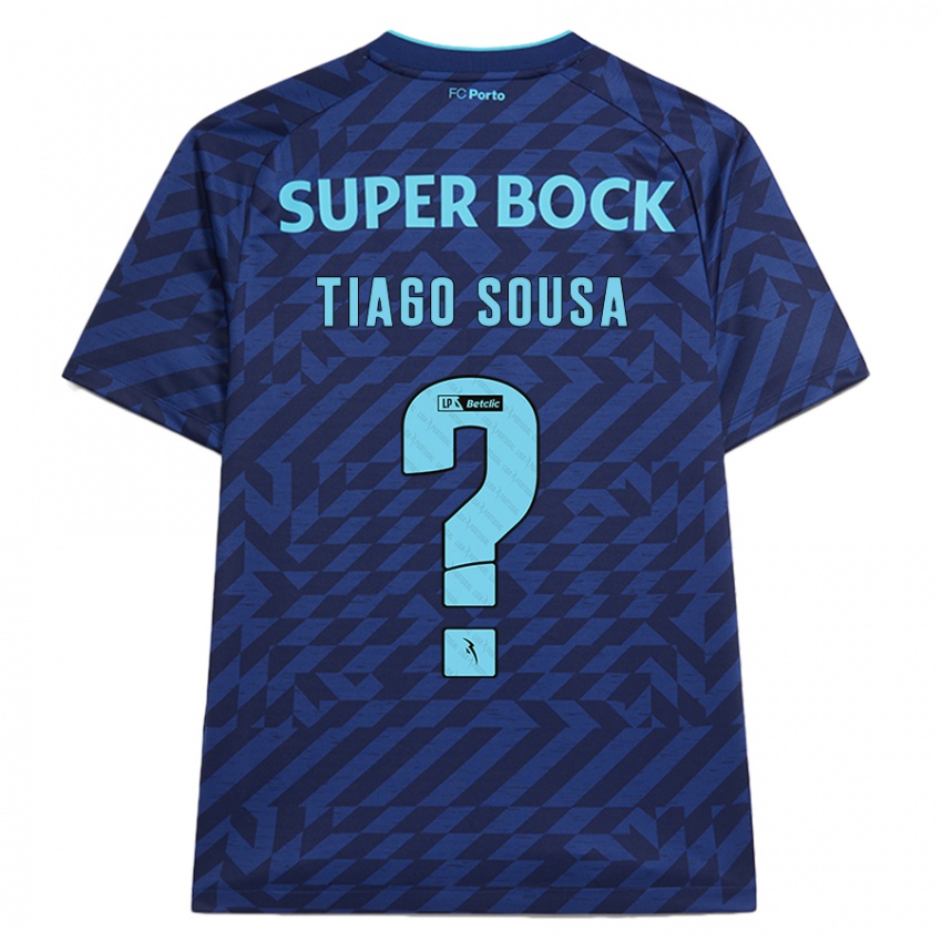 Niño Camiseta Tiago Sousa #0 Azul Marino Equipación Tercera 2024/25 La Camisa Argentina