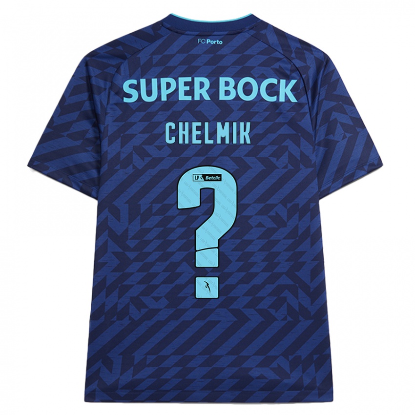 Niño Camiseta Chelmik #0 Azul Marino Equipación Tercera 2024/25 La Camisa Argentina