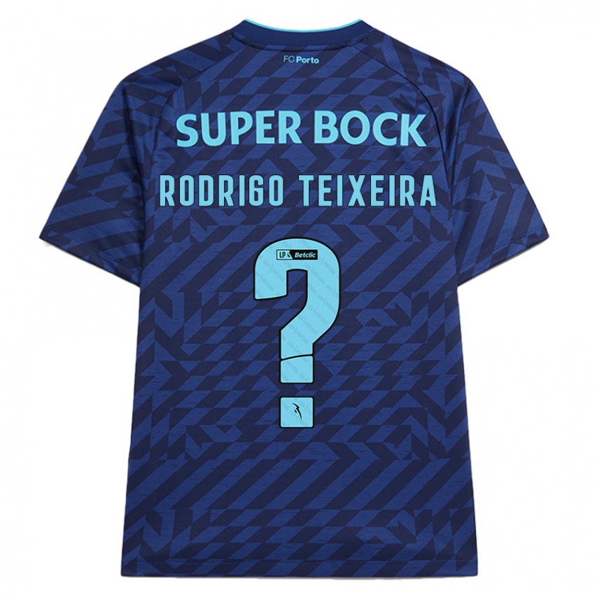 Niño Camiseta Rodrigo Teixeira #0 Azul Marino Equipación Tercera 2024/25 La Camisa Argentina