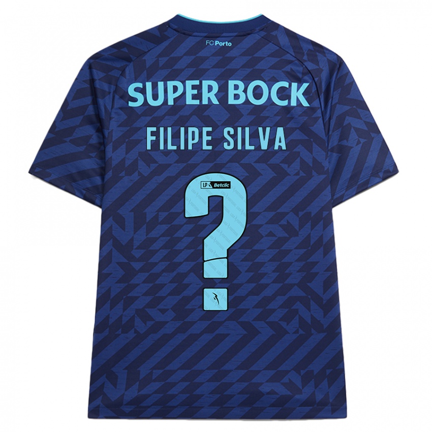 Niño Camiseta Filipe Silva #0 Azul Marino Equipación Tercera 2024/25 La Camisa Argentina