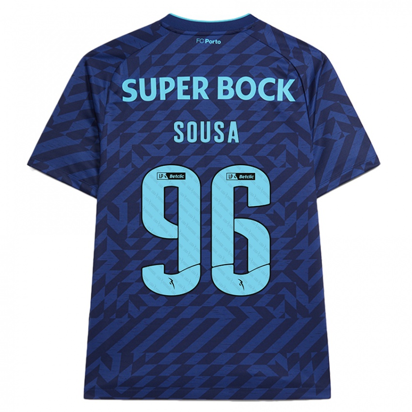 Niño Camiseta Filipe Sousa #96 Azul Marino Equipación Tercera 2024/25 La Camisa Argentina