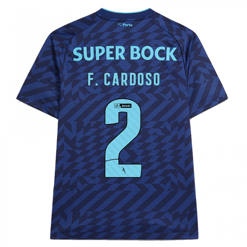 Niño Camiseta Fábio Cardoso #2 Azul Marino Equipación Tercera 2024/25 La Camisa Argentina