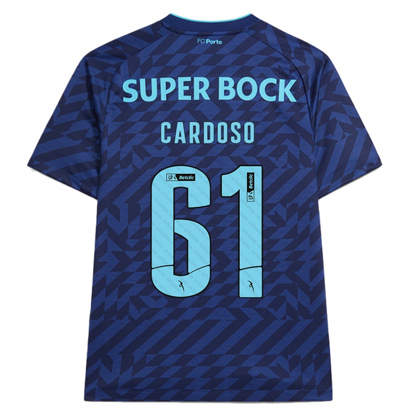 Niño Camiseta Ivan Cardoso #61 Azul Marino Equipación Tercera 2024/25 La Camisa Argentina