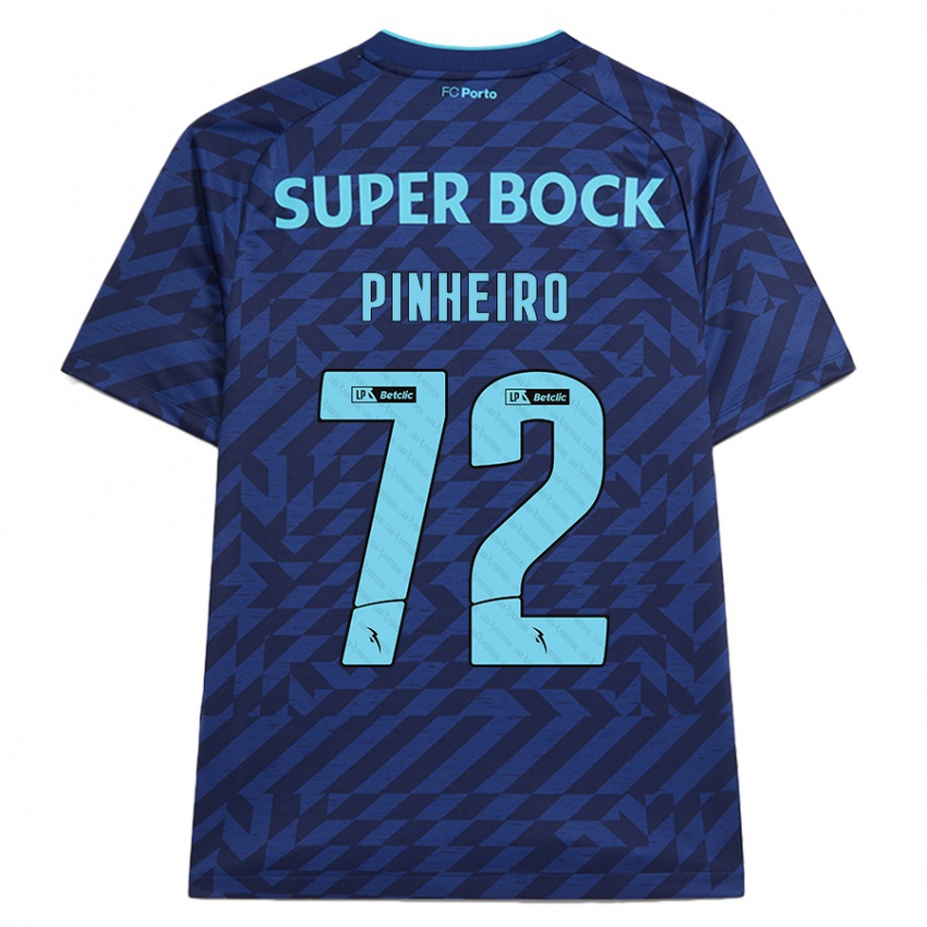 Niño Camiseta Rodrigo Pinheiro #72 Azul Marino Equipación Tercera 2024/25 La Camisa Argentina