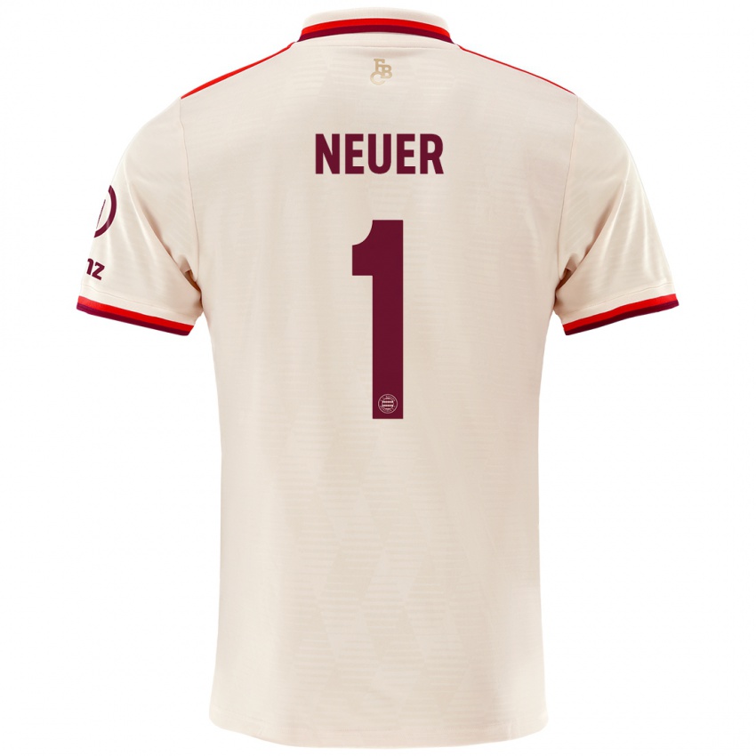 Niño Camiseta Manuel Neuer #1 Lino Equipación Tercera 2024/25 La Camisa Argentina