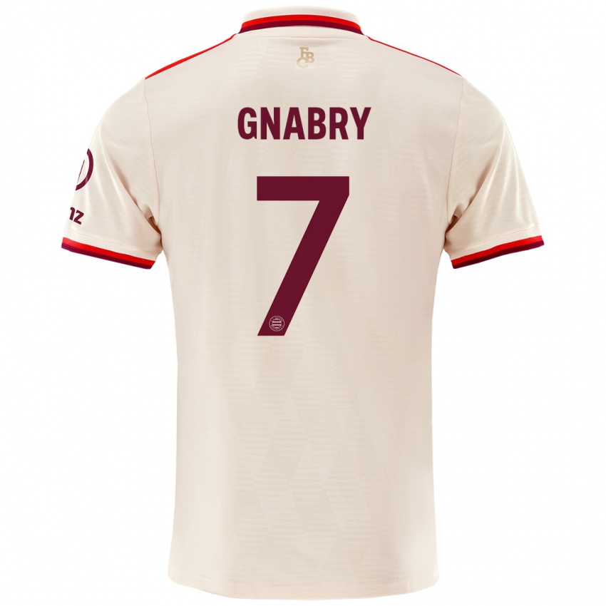 Niño Camiseta Serge Gnabry #7 Lino Equipación Tercera 2024/25 La Camisa Argentina