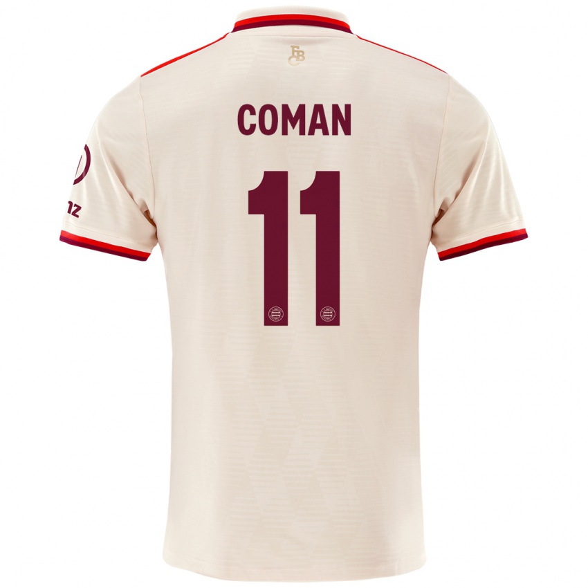 Niño Camiseta Kingsley Coman #11 Lino Equipación Tercera 2024/25 La Camisa Argentina