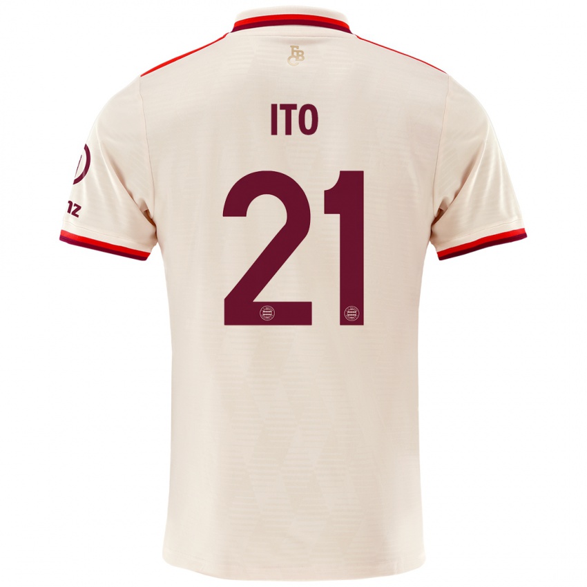 Niño Camiseta Hiroki Ito #21 Lino Equipación Tercera 2024/25 La Camisa Argentina