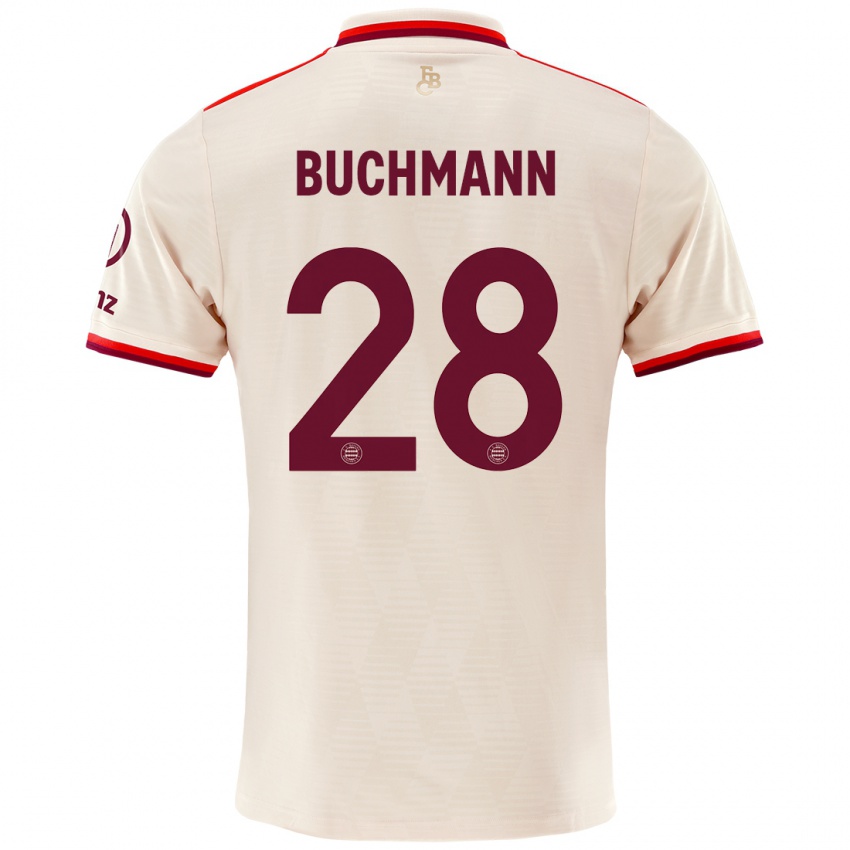 Niño Camiseta Tarek Buchmann #28 Lino Equipación Tercera 2024/25 La Camisa Argentina