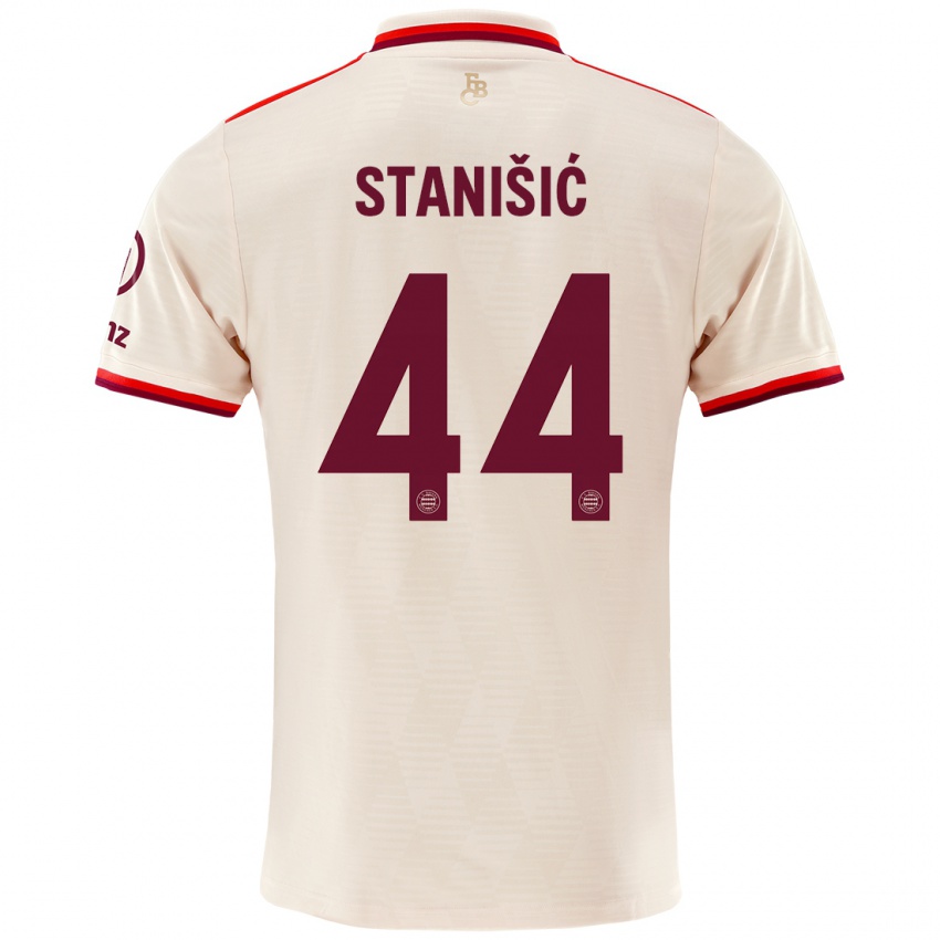 Niño Camiseta Josip Stanisic #44 Lino Equipación Tercera 2024/25 La Camisa Argentina