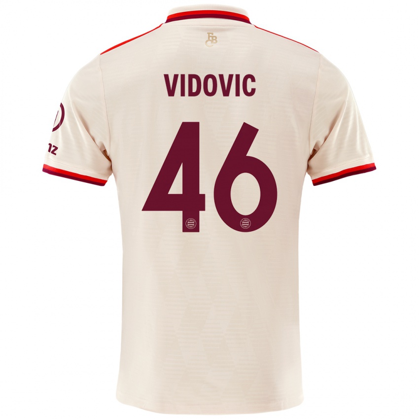 Niño Camiseta Gabriel Vidovic #46 Lino Equipación Tercera 2024/25 La Camisa Argentina