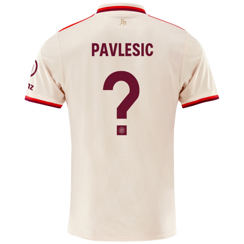 Niño Camiseta Anthony Pavlesic #0 Lino Equipación Tercera 2024/25 La Camisa Argentina