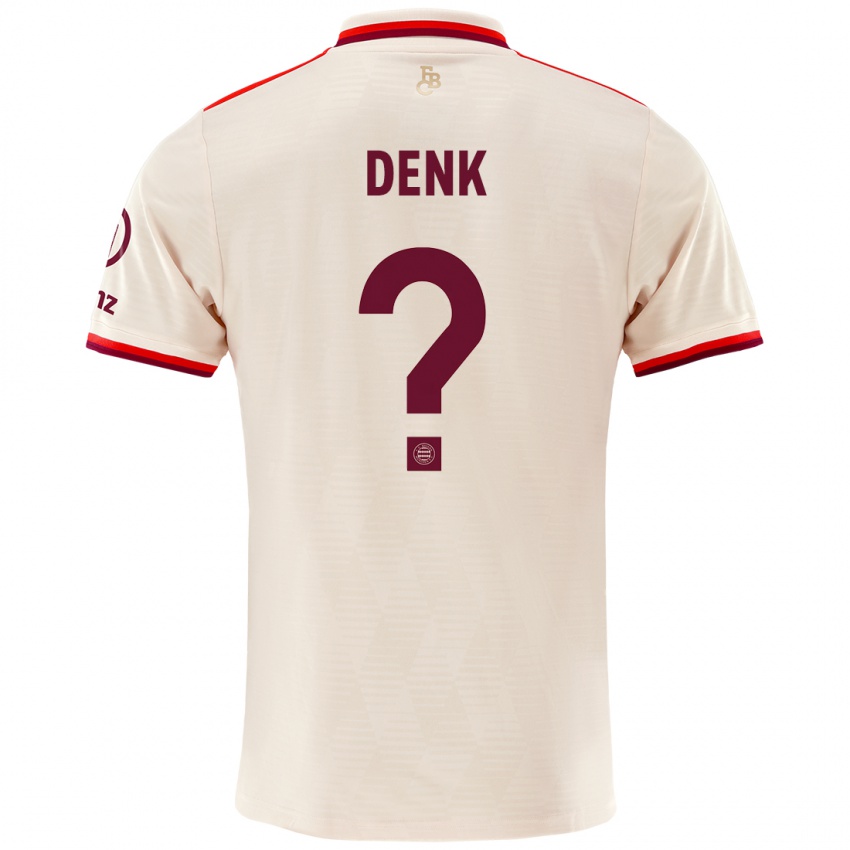 Niño Camiseta Luca Denk #0 Lino Equipación Tercera 2024/25 La Camisa Argentina