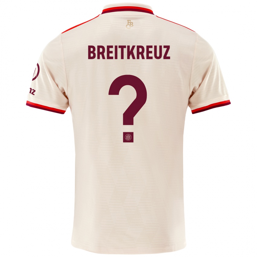 Niño Camiseta Steve Breitkreuz #0 Lino Equipación Tercera 2024/25 La Camisa Argentina