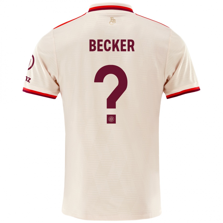 Niño Camiseta Lennard Becker #0 Lino Equipación Tercera 2024/25 La Camisa Argentina