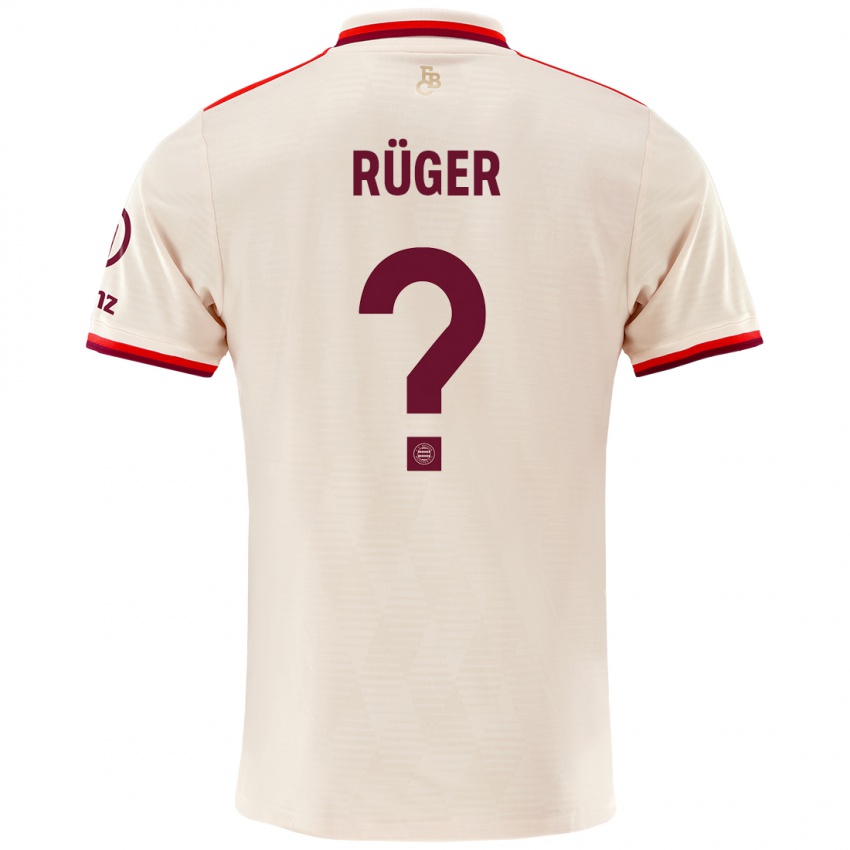 Niño Camiseta Kurt Rüger #0 Lino Equipación Tercera 2024/25 La Camisa Argentina