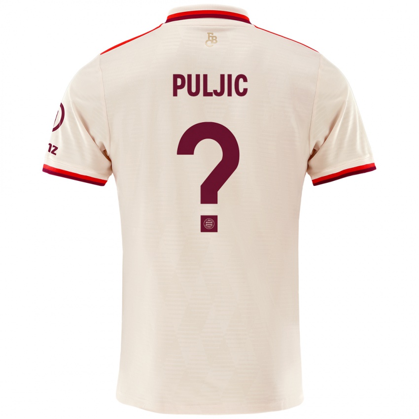 Niño Camiseta Ljubo Puljic #0 Lino Equipación Tercera 2024/25 La Camisa Argentina