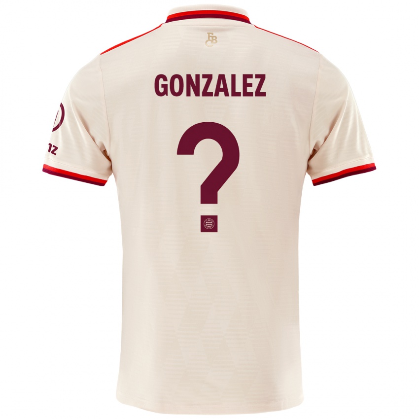 Niño Camiseta Gabriel Gonzalez #0 Lino Equipación Tercera 2024/25 La Camisa Argentina