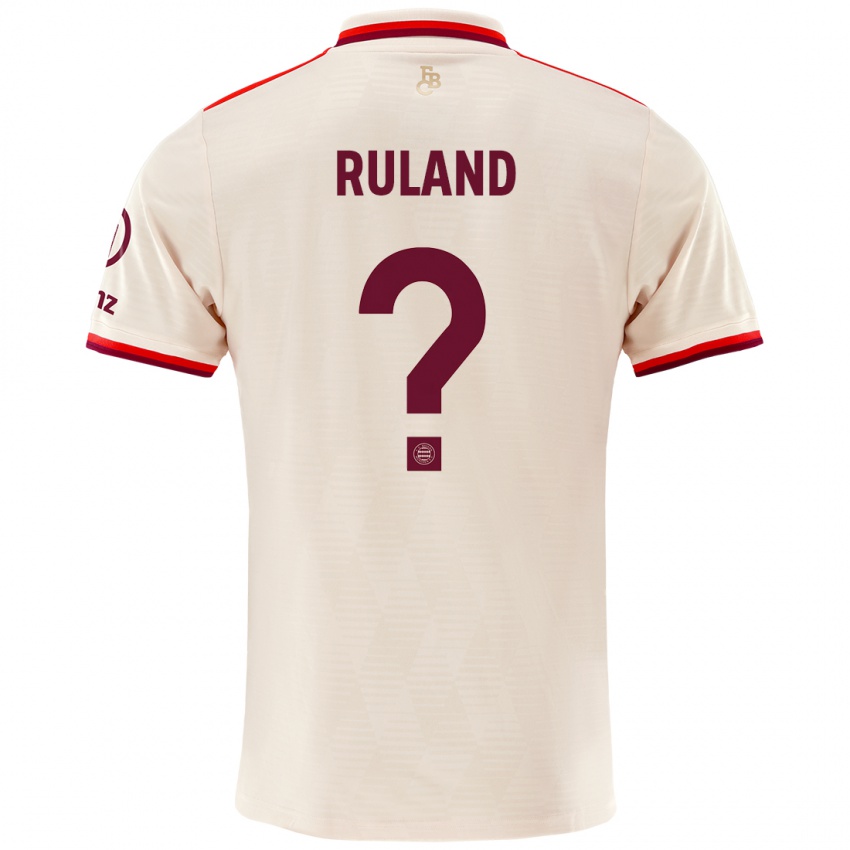 Niño Camiseta Leonard Ruland #0 Lino Equipación Tercera 2024/25 La Camisa Argentina