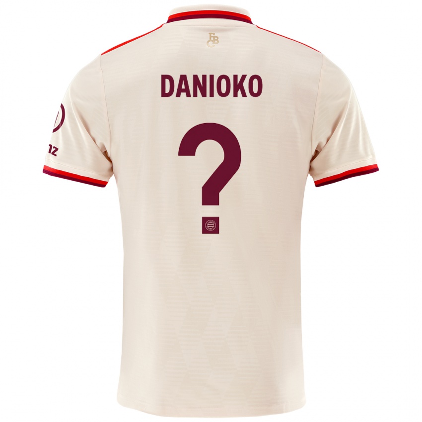 Niño Camiseta Leeron Danioko #0 Lino Equipación Tercera 2024/25 La Camisa Argentina