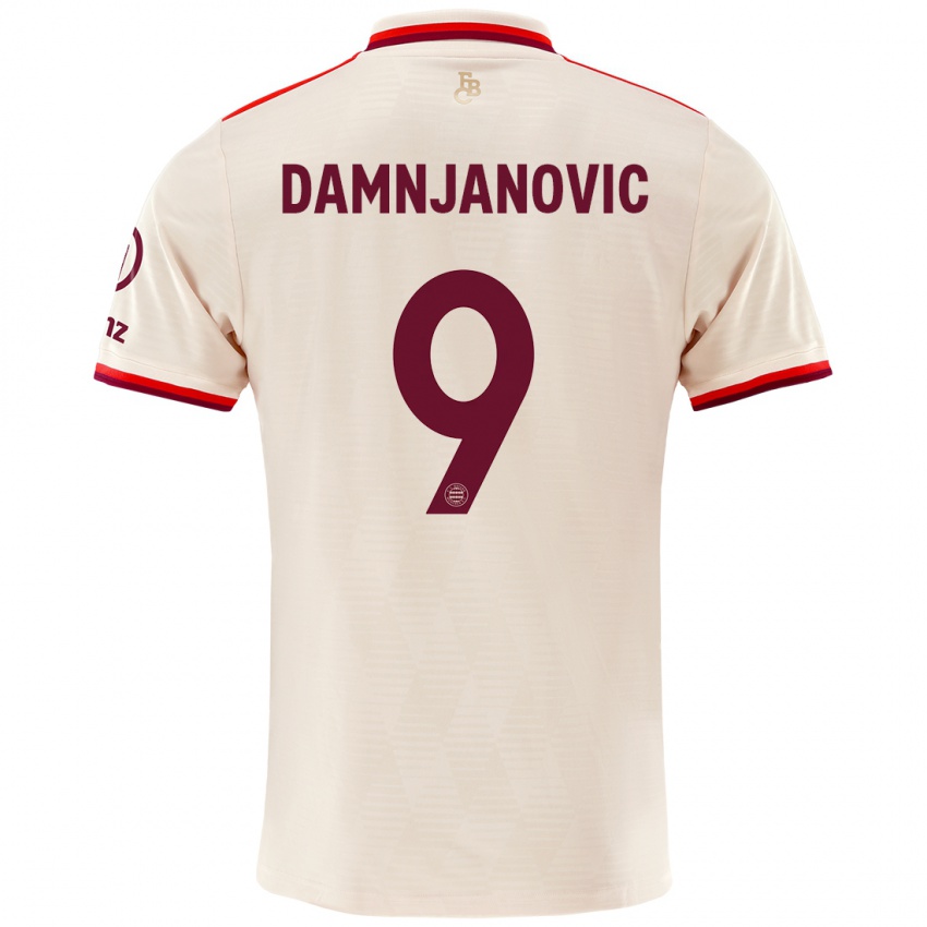 Niño Camiseta Jovana Damnjanovic #9 Lino Equipación Tercera 2024/25 La Camisa Argentina