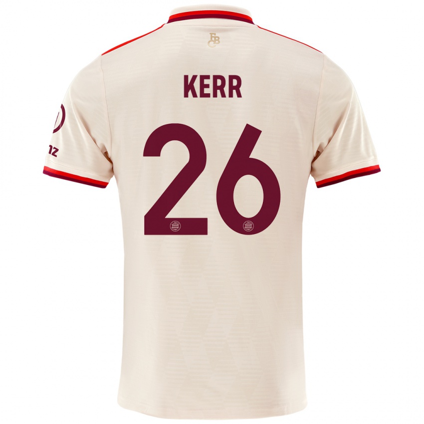 Niño Camiseta Samantha Kerr #26 Lino Equipación Tercera 2024/25 La Camisa Argentina