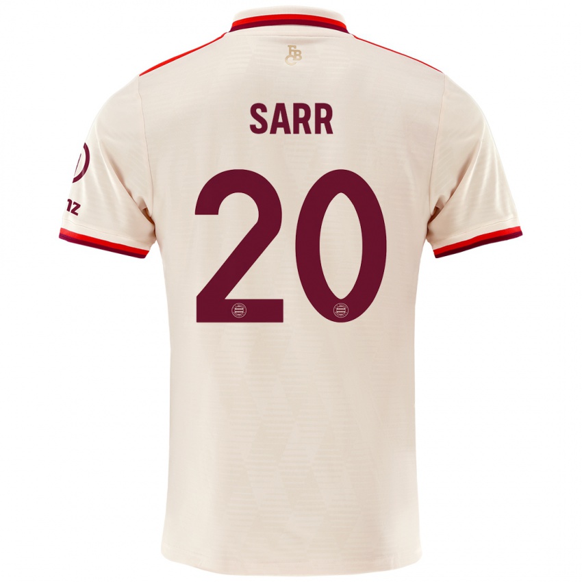 Niño Camiseta Bouna Sarr #20 Lino Equipación Tercera 2024/25 La Camisa Argentina