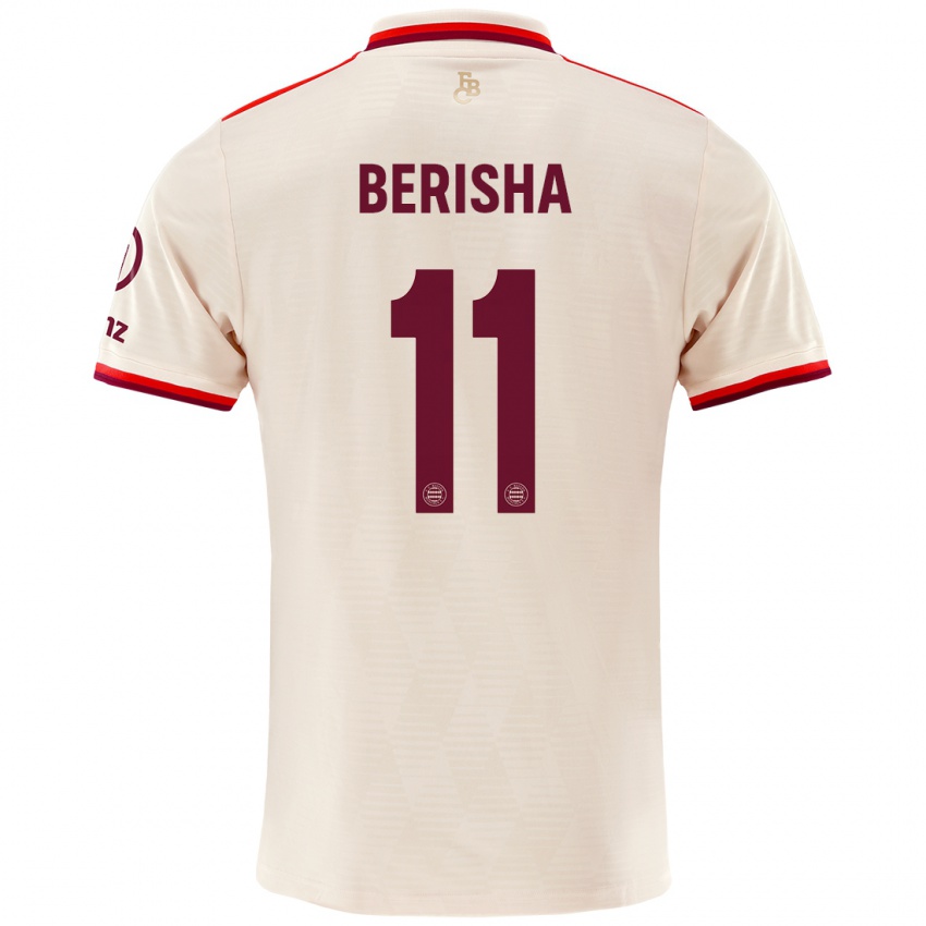 Niño Camiseta Dion Berisha #11 Lino Equipación Tercera 2024/25 La Camisa Argentina