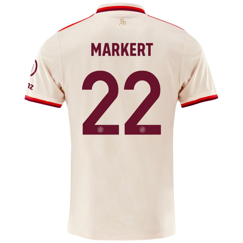 Niño Camiseta Leon Markert #22 Lino Equipación Tercera 2024/25 La Camisa Argentina