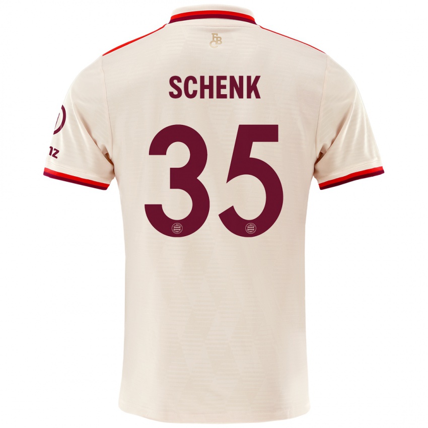 Niño Camiseta Johannes Schenk #35 Lino Equipación Tercera 2024/25 La Camisa Argentina