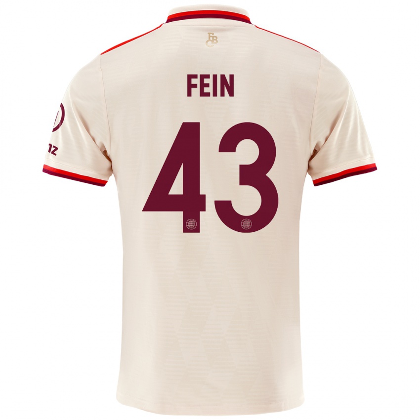 Niño Camiseta Adrian Fein #43 Lino Equipación Tercera 2024/25 La Camisa Argentina