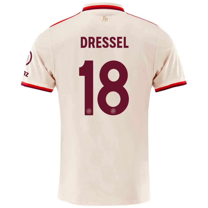 Niño Camiseta Timon Dressel #18 Lino Equipación Tercera 2024/25 La Camisa Argentina