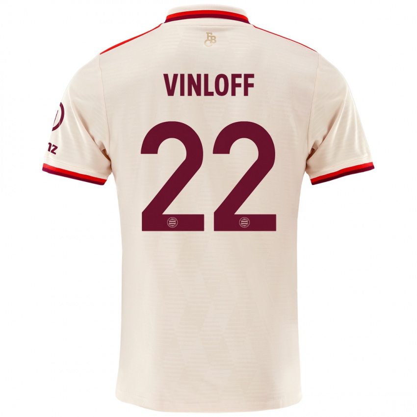 Niño Camiseta Matteo Vinloff #22 Lino Equipación Tercera 2024/25 La Camisa Argentina