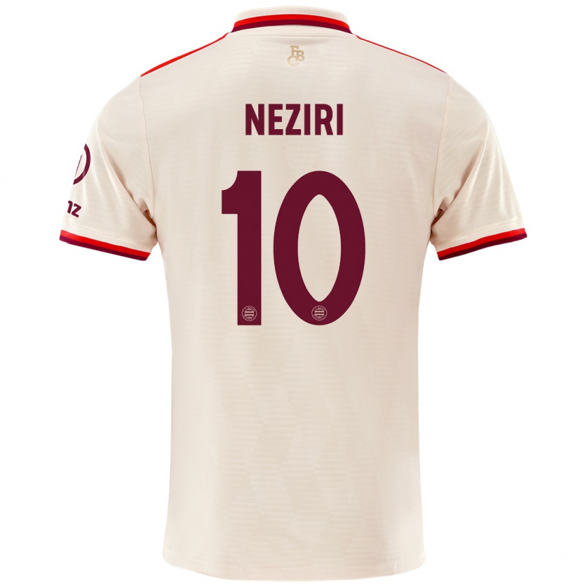 Niño Camiseta Behar Neziri #10 Lino Equipación Tercera 2024/25 La Camisa Argentina