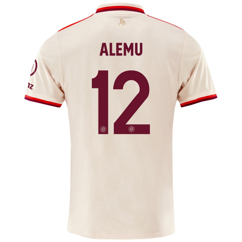 Niño Camiseta Liul Alemu #12 Lino Equipación Tercera 2024/25 La Camisa Argentina