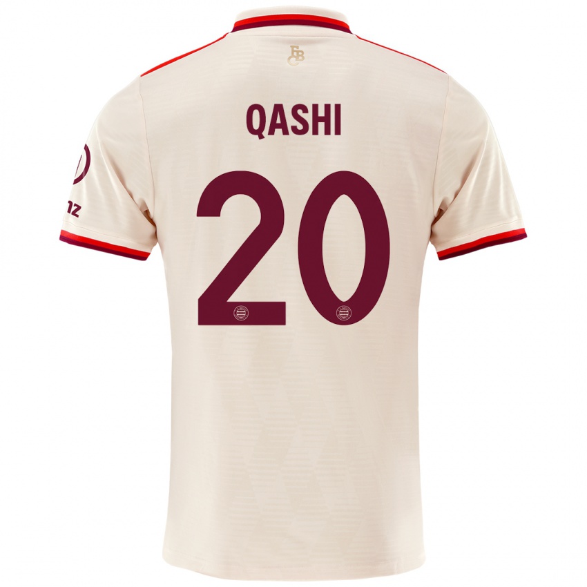 Niño Camiseta Yousef Qashi #20 Lino Equipación Tercera 2024/25 La Camisa Argentina