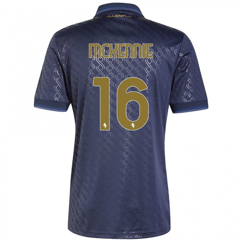 Niño Camiseta Weston Mckennie #16 Azul Marino Equipación Tercera 2024/25 La Camisa Argentina