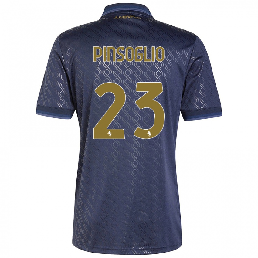 Niño Camiseta Carlo Pinsoglio #23 Azul Marino Equipación Tercera 2024/25 La Camisa Argentina