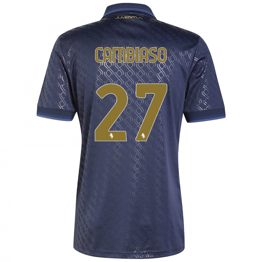 Niño Camiseta Andrea Cambiaso #27 Azul Marino Equipación Tercera 2024/25 La Camisa Argentina