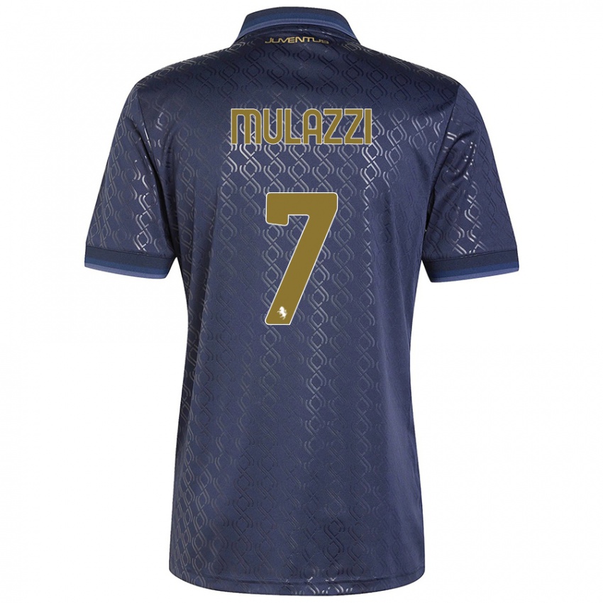 Niño Camiseta Gabriele Mulazzi #7 Azul Marino Equipación Tercera 2024/25 La Camisa Argentina