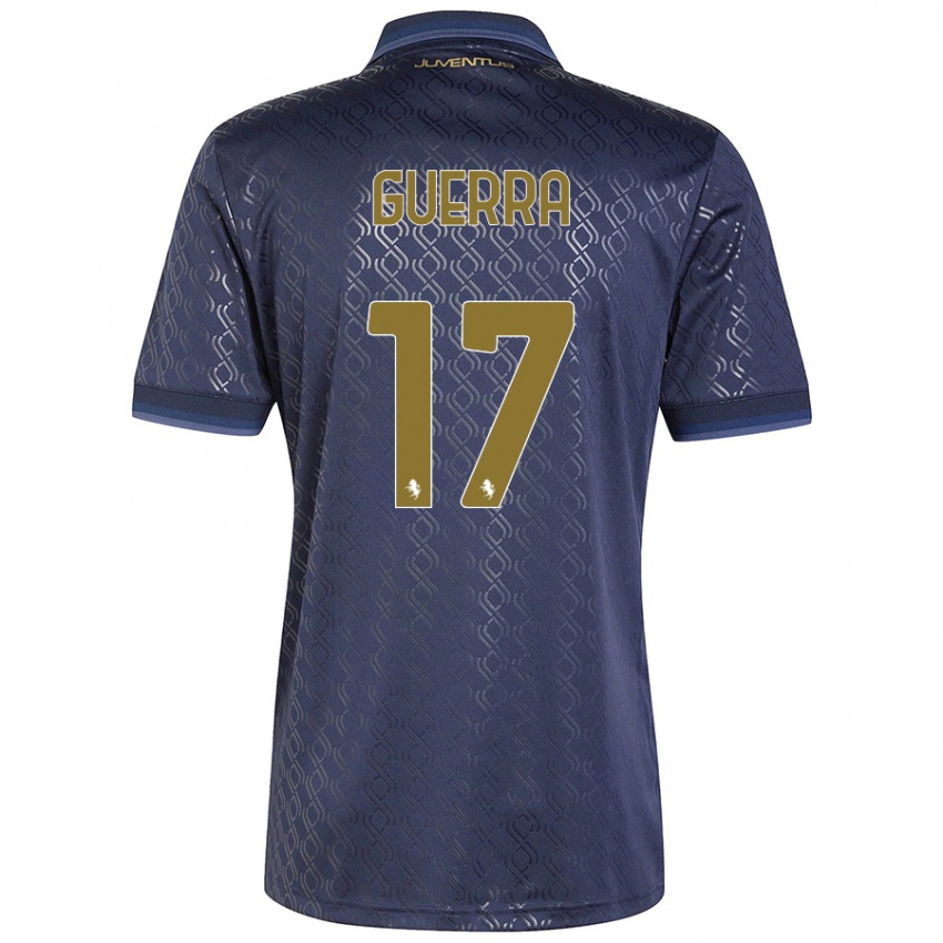 Niño Camiseta Simone Guerra #17 Azul Marino Equipación Tercera 2024/25 La Camisa Argentina