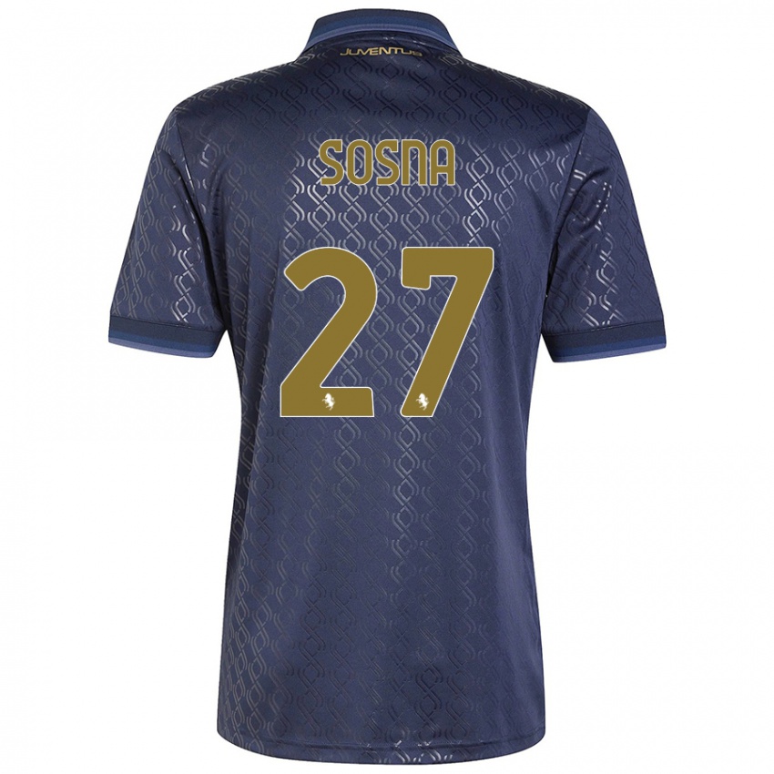 Niño Camiseta Adam Sosna #27 Azul Marino Equipación Tercera 2024/25 La Camisa Argentina